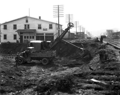 Railroad project, Nanticoke Avenue, Endicott, NY
