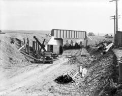 Bridge construction, Franklinville, NY