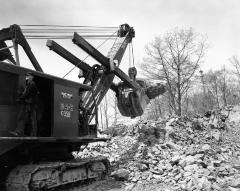 Catskill Thruway construction, Saugerties-Greene County line