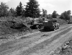 Highway construction at Haines Falls, Hunter, NY