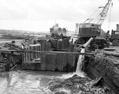 Albany riverfront arterial highway construction