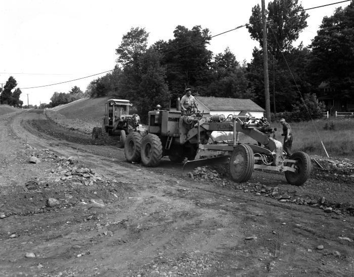 Highway construction at Haines Falls, Hunter, NY