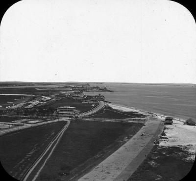 General view of Coney Island from elevation