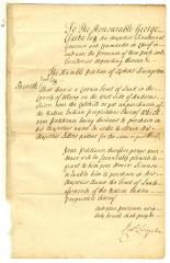 Petition of Roberts Livingston for land