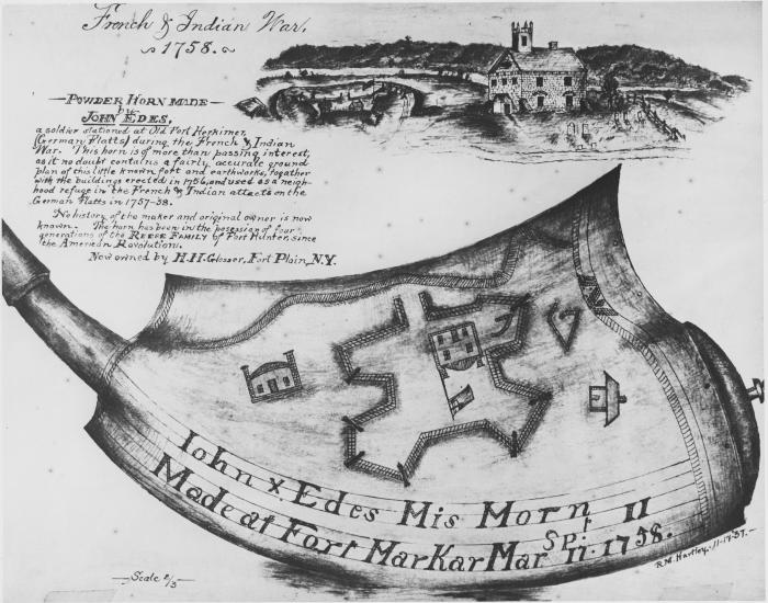 Fort Herkimer as carved on John Edes' Powder Horn