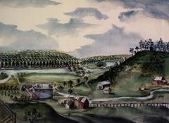 Drawing of Fort Johnson by Guy Johnson