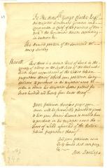 Petition of Henry Barclay for land