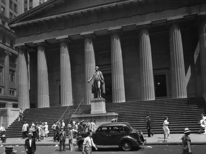 United States Treasury Building in New York City, August 6, 1938