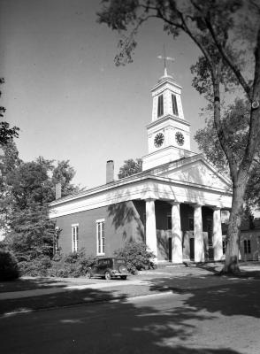 Trumansburg First Presbyterian Church of Ulysses in Trumansburg. August 28, 1938