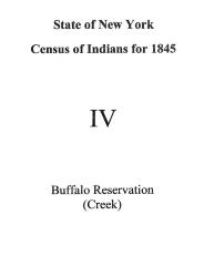 Seneca at Buffalo Creek Section of the Population Census of Indian Reservations, 1845