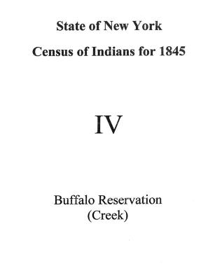 Seneca at Buffalo Creek Section of the Population Census of Indian Reservations, 1845