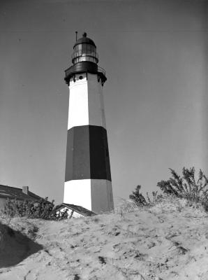Montauk Point Lighthouse in East Hampton, New York. October 8, 1938