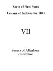 Seneca of Alleghany Section of the Population Census of Indian Reservations, 1845.