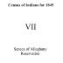 Seneca of Alleghany Section of the Population Census of Indian Reservations, 1845.