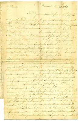 Letter from James Tyler to Robert Leake, Sr., 1768