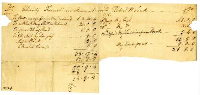 Statement of payment for goods on an account, 1775