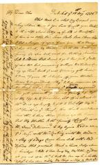 Letter from Ann Leake to Robert W. Leake, 1776