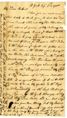 Letter from Ann Leake to Robert W. Leake, 1775