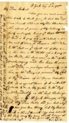 Letter from Ann Leake to Robert W. Leake, 1775