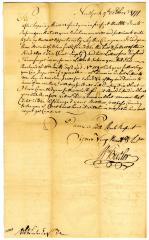 Letter from William Butler to Robert W. Leake, 1771