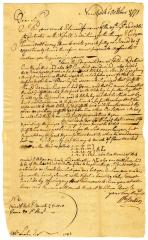 Letter from William Butler to Robert W. Leake, 1771