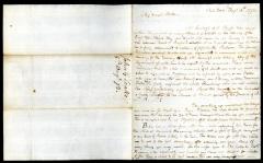 Letter from John G. Leake to Robert W. Leake, 1772