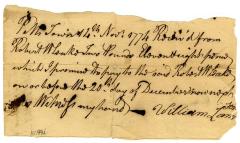 Promissory Note, 1774
