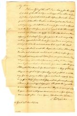 Letter from Robert Leake, Sr. to his son, regarding the sale of land, 1772