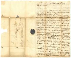 Letter from John G. Leake to Robert W. Leake, 1774