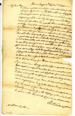 Letter from Robert Leake, Sr. to Robert W. Leake on business advice, 1771