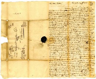 Letter from John G. Leake to Robert W. Leake, 1774