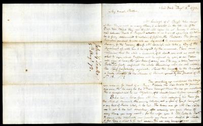 Letter from John G. Leake to Robert W. Leake, 1772