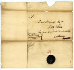 Envelope for letter to Robert William Leake, circa 1772