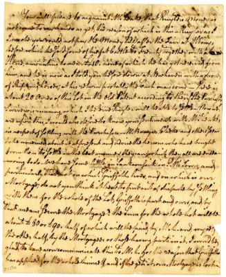 Letter from Robert W. Leake to John Leake, 1773