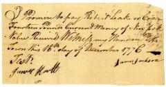 Promissory Note, 1776