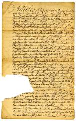 Articles of agreement between William Shephard and Robert W. Leake, 1774