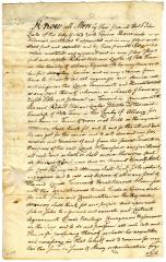 Statement in which John Leake grants Robert W. Leake power of attorney, 1774