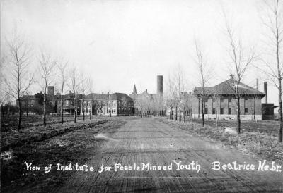 Mental Health Custodial Facilities. View of Institute For Feeble-Minded Youth, Beatrice, Nebraska