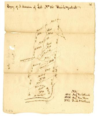 Map of a tract of land of the Hosick Patent