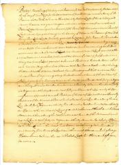 Contract for land in Ulster County, 1772