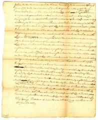 Contract for land in Ulster County, 1772