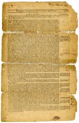 Printed copy of an act for the forfeiture and sale of estates, 1779