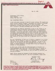 Letter from Eric Arroyo, Executive Director of APRED to Robles