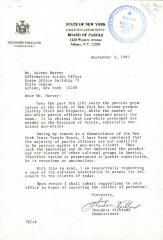 Letter to Kenneth Burroughs from Gregory Reilly, NY State Dept. of Social Services; Minority Fair Hearing