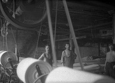 Men's underwear factory: drying room in cellar