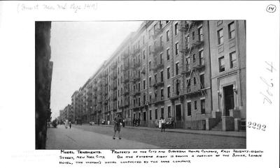 Model Tenements. Property of the City and Suburban Homes Company, East Seventy-Eighth Street, New York City.