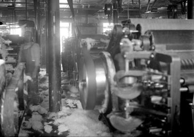 Men's underwear factory:  carding room