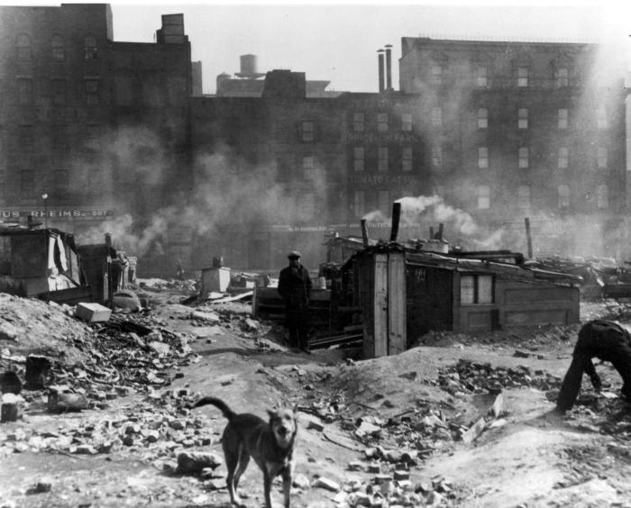 New York City. Hooverville in 1932.