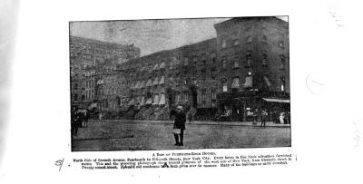 A row of furnished-room houses.  North side of Seventh Avenue, Fourteenth to Fifteenth Streets, New York City