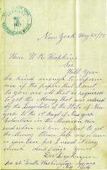 Letter to N.K. Hopkins from David W. Dyckman